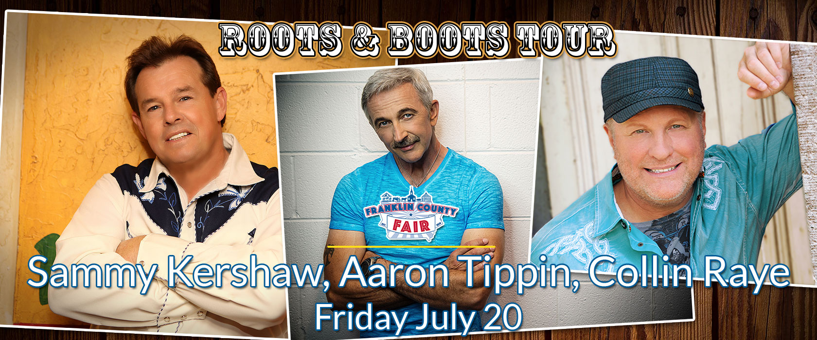 Sammy Kershaw, Collin Raye, Aaron Tippin - Thursday July 19 | The 2018 Franklin County Fair
